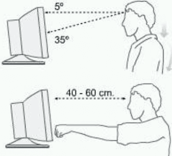 Posición ante la computadora