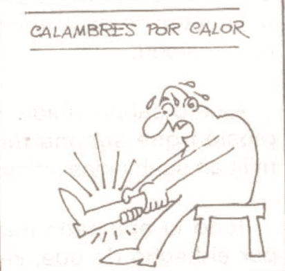 Imagen ilustrativa. Calambre por calor